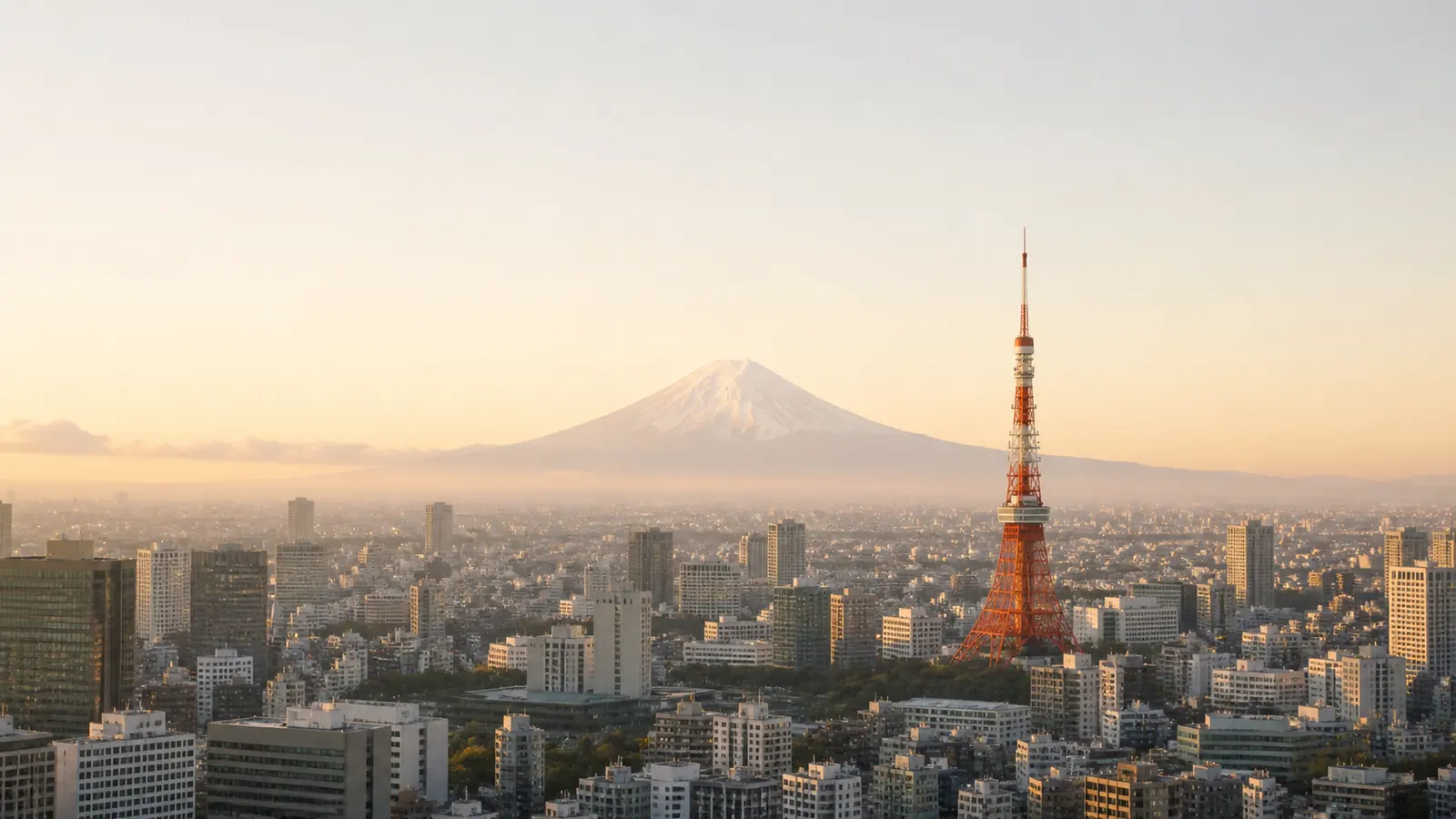 東京と富士山のキービジュアル